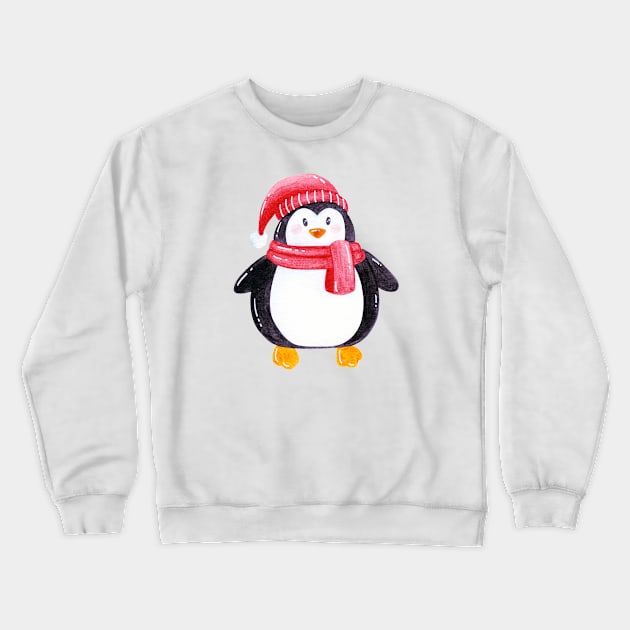 cute baby penguin Crewneck Sweatshirt by shoko